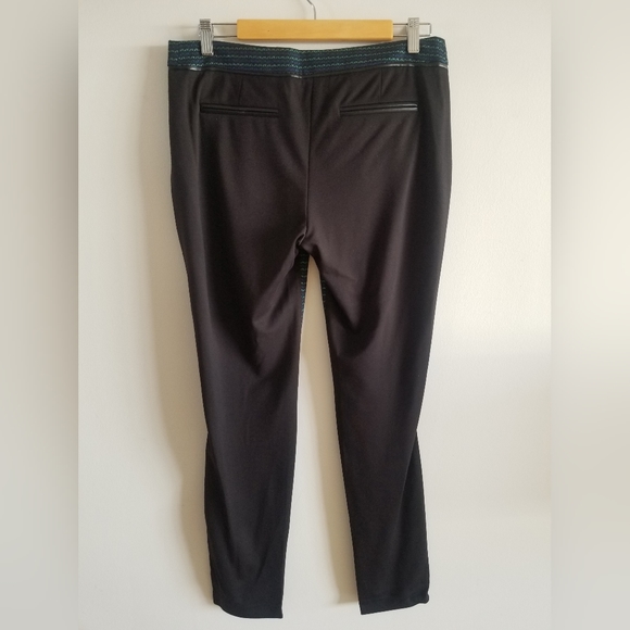 ABS Trouser Black with Green & Blue Metalic Pattern - size 8 - Picture 10 of 11